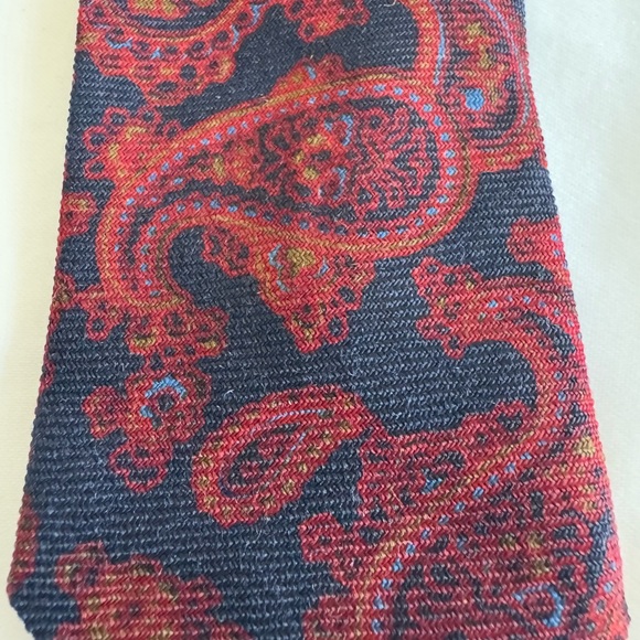 Vintage 60s Skinny Paisley Tie - Picture 4 of 4